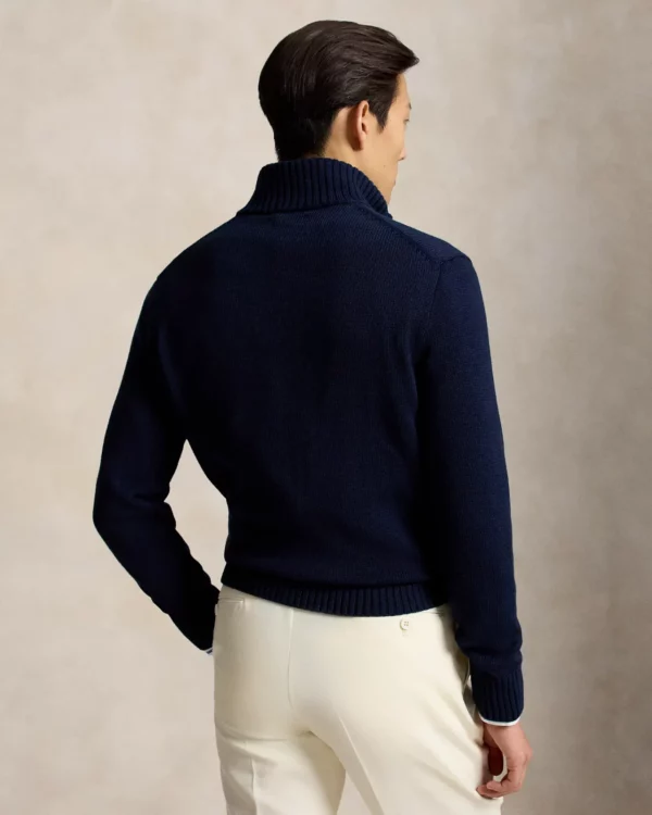 Pack de 3 pulls en coton demi-zippés à col cheminée Polo Ralph Lauren – Taille L